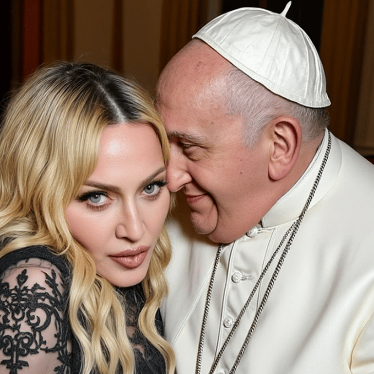 Madonna pubblica foto con Papa Francesco generate dall’IA